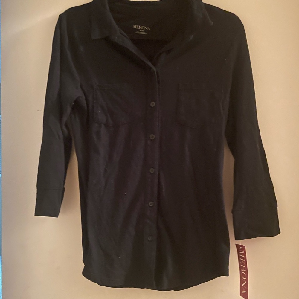 Brand new tags attached black womens shirt size small
